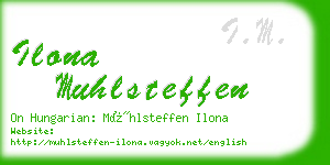 ilona muhlsteffen business card